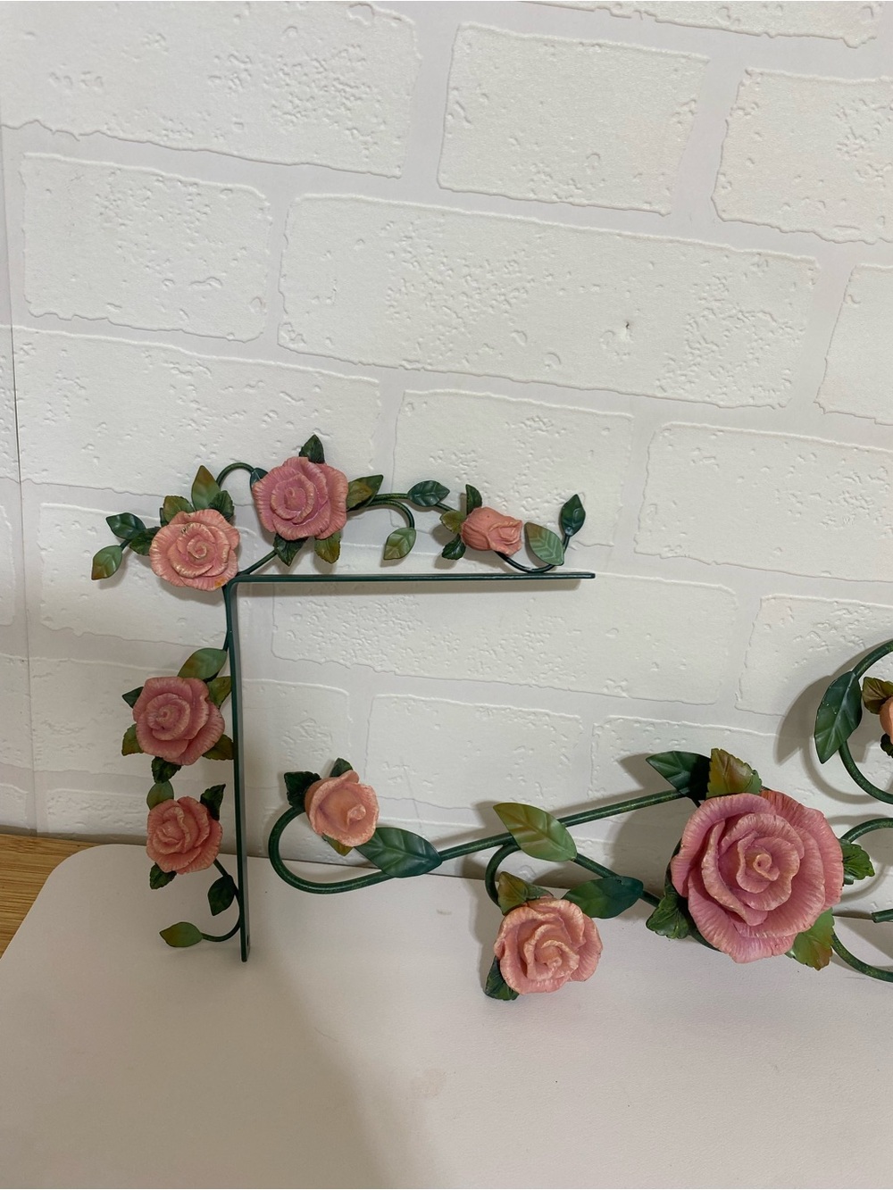 Door Frame accent decor Roses Shabby chic Vintage cottage - Picture 2 of 11
